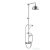 Sapho VIENNA zuhanyoszlop csapteleppel és szappantartóval, fej- és kézizuhannal, króm VO138