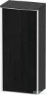 Duravit VITRIUM 89,9x40x26,2 cm-es 1 ajtós magas szekrény fehér színű fogantyúval, jobbos, matt grafit/fekete tölgy VT1355R1649000W