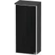Duravit VITRIUM 89,9x40x26,2 cm-es 1 ajtós magas szekrény fehér színű fogantyúval, jobbos, matt grafit/fekete tölgy VT1355R1649000W