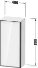 Duravit VITRIUM 89,9x40x26,2 cm-es 1 ajtós magas szekrény fehér színű fogantyúval, jobbos, matt fehér VT1355R1818000W