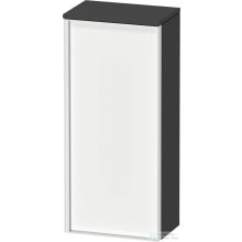   Duravit VITRIUM 89,9x40x26,2 cm-es 1 ajtós magas szekrény fehér színű fogantyúval, jobbos, matt grafit/matt fehér VT1355R1849000W