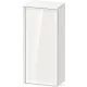 Duravit VITRIUM 89,9x40x26,2 cm-es 1 ajtós magas szekrény fehér színű fogantyúval, jobbos, matt/fényes fehér VT1355R2218000W