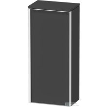   Duravit VITRIUM 89,9x40x26,2 cm-es 1 ajtós magas szekrény fehér színű fogantyúval, jobbos, matt grafit VT1355R4949000W