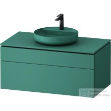   Duravit VITRIUM 102x55 cm-es 2 fiókos alsószekrény pulttal, mosdó és csaptelep nélkül, matt olajkék VT48810HAHA0000