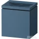 Duravit VITRIUM 45x35x48 cm-es 1 ajtós alsószekrény csaplyuk nélküli mosdó kombináció, balos, matt bizánci kék VT6948NHBHB0000