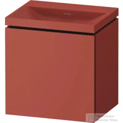   Duravit VITRIUM 45x35x48 cm-es 1 ajtós alsószekrény csaplyuk nélküli mosdó kombináció, balos, matt fahéj VT6948NHCHC0000