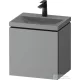 Duravit VITRIUM 45x35x48 cm-es 1 ajtós alsószekrény- 1 csaplyukas mosdó kombináció, csaptelep nélkül, balos, matt világosszürke VT6948OHDHD0000