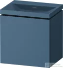 Duravit VITRIUM 45x35x48 cm-es 1 ajtós alsószekrény csaplyuk nélküli mosdó kombináció, jobbos, matt bizánci kék VT6949NHBHB0000