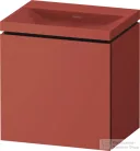 Duravit VITRIUM 45x35x48 cm-es 1 ajtós alsószekrény csaplyuk nélküli mosdó kombináció, jobbos, matt fahéj VT6949NHCHC0000