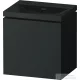 Duravit VITRIUM 45x35x48 cm-es 1 ajtós alsószekrény csaplyuk nélküli mosdó kombináció, jobbos, matt sötétszürke VT6949NHEHE0000