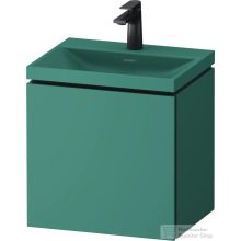   Duravit VITRIUM 45x35x48 cm-es 1 ajtós alsószekrény- 1 csaplyukas mosdó kombináció, csaptelep nélkül, jobbos, matt olajkék VT6949OHAHA0000