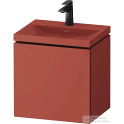   Duravit VITRIUM 45x35x48 cm-es 1 ajtós alsószekrény- 1 csaplyukas mosdó kombináció, csaptelep nélkül, jobbos, matt fahéj VT6949OHCHC0000