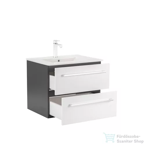 Leziter Vario Clam 60 alsó szekrény mosdóval antracit-fehér Vario031