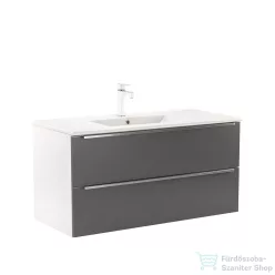   Leziter Vario Trim 100 alsó szekrény mosdóval fehér-antracit Vario083