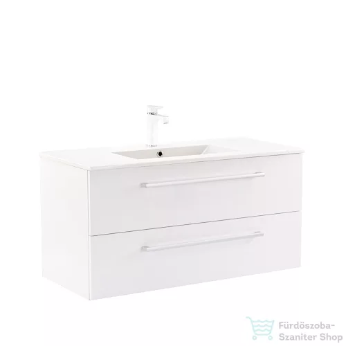 Leziter Vario Clam 100 alsó szekrény mosdóval fehér-fehér Vario100
