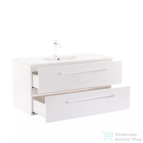 Leziter Vario Clam 100 alsó szekrény mosdóval fehér-fehér Vario100