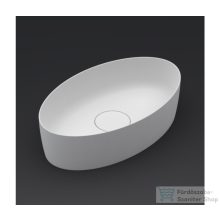   Riho THIN Solid Surface 58 x 35 x 14 cm-es ovális mosdótál, matt fehér W025001105