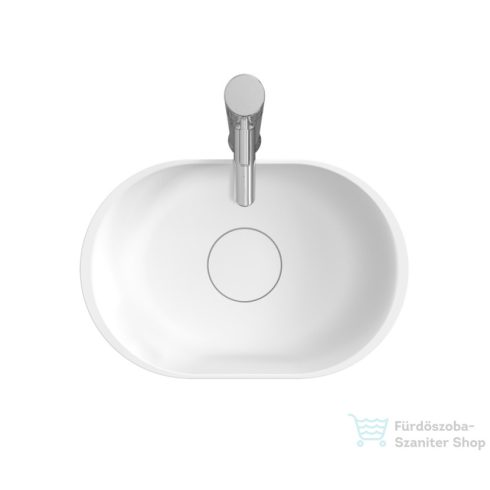 Riho VALOR Solid Surface 48x32 cm-es mosdótál, matt fehér W027001105