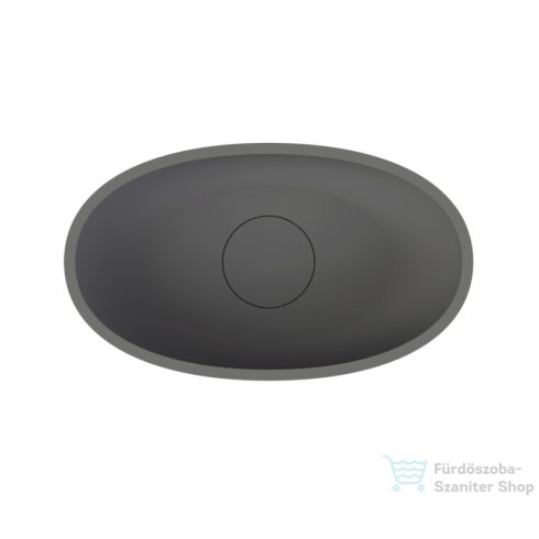 Riho ESCALA Solid Surface 55x22 cm-es ovális mosdótál, anthracite matt W030001080
