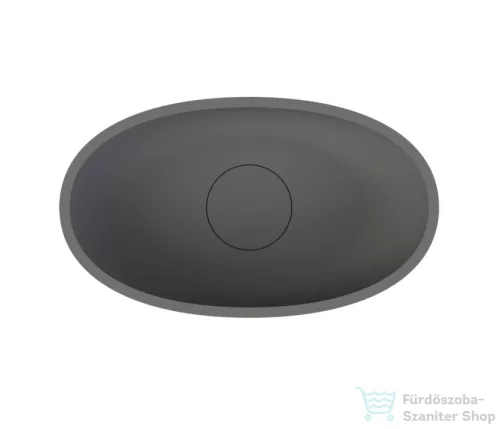 Riho ESCALA Solid Surface 55x22 cm-es ovális mosdótál, anthracite matt W030001080