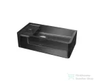 Riho Solid Frosted 41x21 cm-es balos kézmosó, frosted smoke W046003F01
