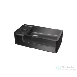   Riho Solid Frosted 41x21 cm-es balos kézmosó, frosted smoke W046003F01