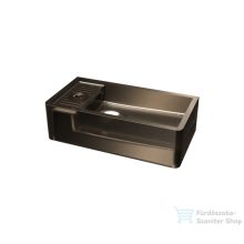   Riho Solid Frosted 41x21 cm-es balos kézmosó, frosted umber W046003F02