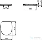 Ideal Standard Eurovit wc ülőke,fehér W300201