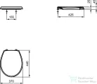 Ideal Standard Eurovit wc ülőke,fehér W302601