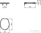 Ideal Standard Eurovit soft-close wc ülőke,fehér W303001