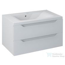   Sapho WAVE II mosdótartó szekrény, 2 fiókkal, pipererendezővel, 80x45x48cm, fehér (WA080-3030)
