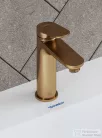 Duravit Wave M mosdó csaptelep automata leeresztővel, szálcsiszolt bronz WA1020001004