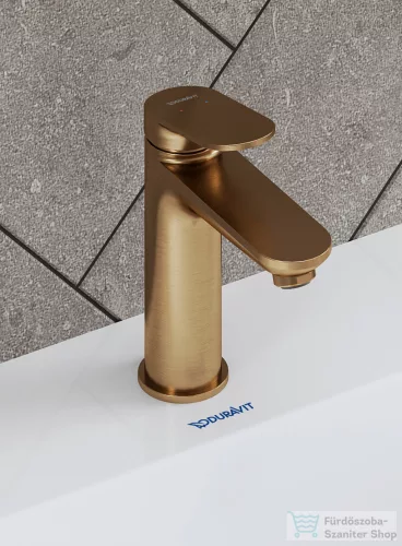 Duravit Wave M mosdó csaptelep automata leeresztővel, szálcsiszolt bronz WA1020001004