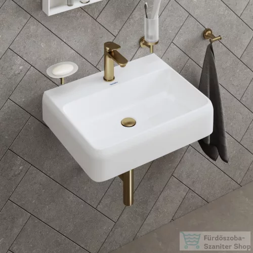Duravit Wave M mosdó csaptelep automata leeresztővel, szálcsiszolt bronz WA1020001004