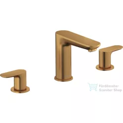   Duravit Wave 3 üléses mosdó csaptelep click-clack leeresztővel, szálcsiszolt bronz WA1060005004