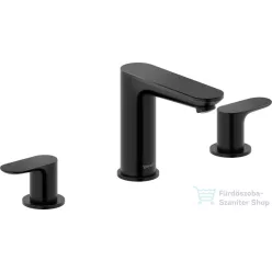   Duravit Wave 3 üléses mosdó csaptelep click-clack leeresztővel, matt fekete WA1060005046