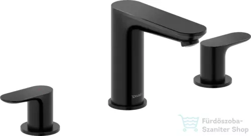 Duravit Wave 3 üléses mosdó csaptelep click-clack leeresztővel, matt fekete WA1060005046