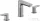 Duravit Wave 3 üléses mosdó csaptelep click-clack leeresztővel, rozsdamentes acél hatású WA1060005070