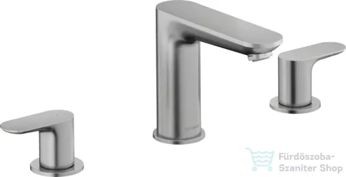 Duravit Wave 3 üléses mosdó csaptelep click-clack leeresztővel, rozsdamentes acél hatású WA1060005070