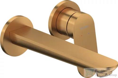 Duravit WAVE falsík alatti mosdó csaptelep  20 cm-es kifolyóval, alaptest-és leeresztő nélkül, szálcsiszolt bronz WA1070004004