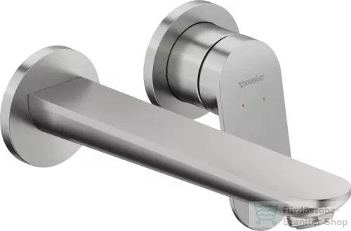 Duravit WAVE falsík alatti mosdó csaptelep  20 cm-es kifolyóval, alaptest-és leeresztő nélkül, rozsdamentes acél hatású WA1070004070
