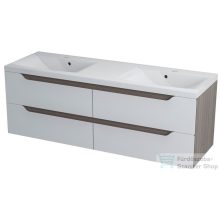   Sapho WAVE II mosdótartó szekrény 150x50x48cm, fehér/maliwenge WA150