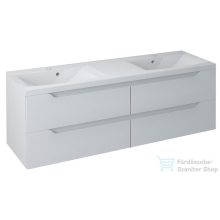   Sapho WAVE II mosdótartó szekrény, 4 fiókkal, 150x50x48cm, fehér (WA150-3030)