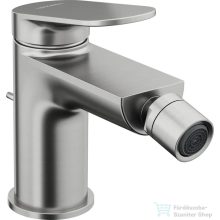   Duravit WAVE bidé csaptelep automata leeresztővel, rozsdamentes acél hatású WA2400001070