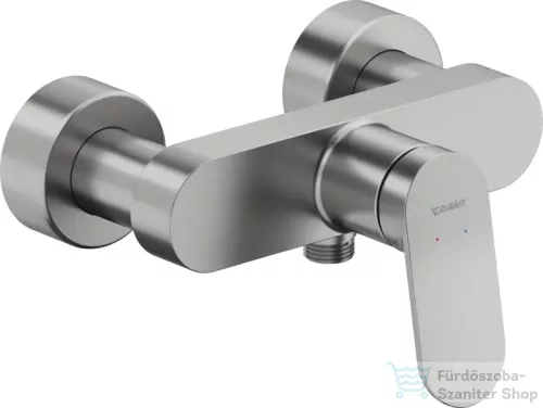 Duravit Wave zuhany csaptelep zuhanyszett nélkül, rozsdamentes acél hatású WA4230000070