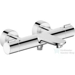   Duravit WAVE termosztátos kádtöltő csaptelep zuhanyszett nélkül, króm WA5220000010