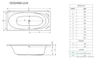 Niwell OCEANA LUX 180x80 kád
