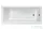 Niwell Wave 180x80 egyenes kád