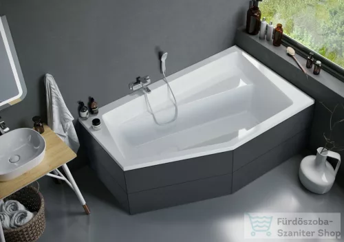 Niwell VESPER 160x100 aszimetrikus kád, jobbos