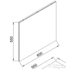 Wellis Nina 60x55 Fali tükör WB00279